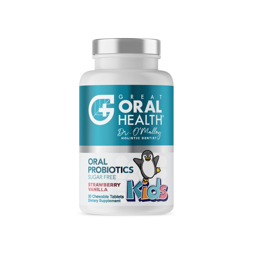 Oral Probiotics for Mouth Bad Breath Treatment for Kids Dental Care & Cavity Prevention with BLIS K12 M18 Dr Formulated Dental Probiotics for Teeth and Gums, 30 Chewable Tablets Strawberry Vanilla