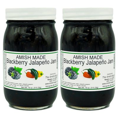Amish Jam - Two 18 Oz Jars (Blackberry Jalapeno)