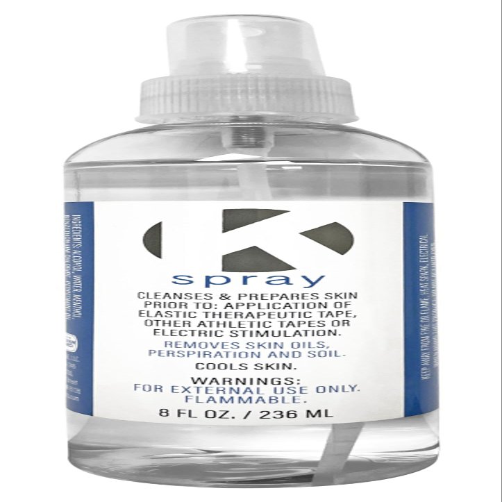 K-Spray Skin Preparation Cleaner for Athletic Taping and Electric Stimulation Treatment - 8 Ounces