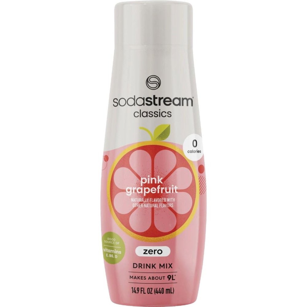 SodaStream Pink Grapefruit Zero Calorie Syrup, 14.9 Fluid Ounce