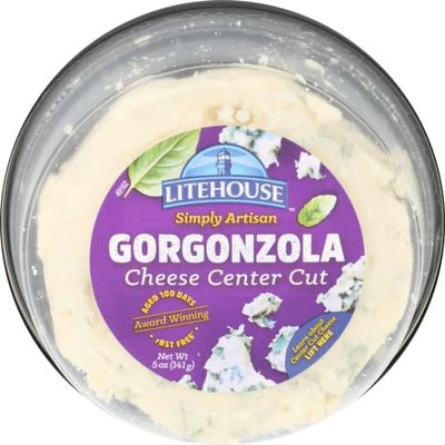 LITEHOUSE Gorgonzola Center Cut Cheese, 5 Ounce (Pack of 8)