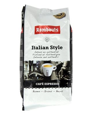Rombouts Italian style coffee beans 500gr / 17.6 ounce, perfecty roasted steeped in tradition