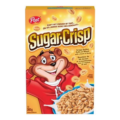 Post Sugar Crisp Cereal, 365g/12.9oz, (Imported from Canada)