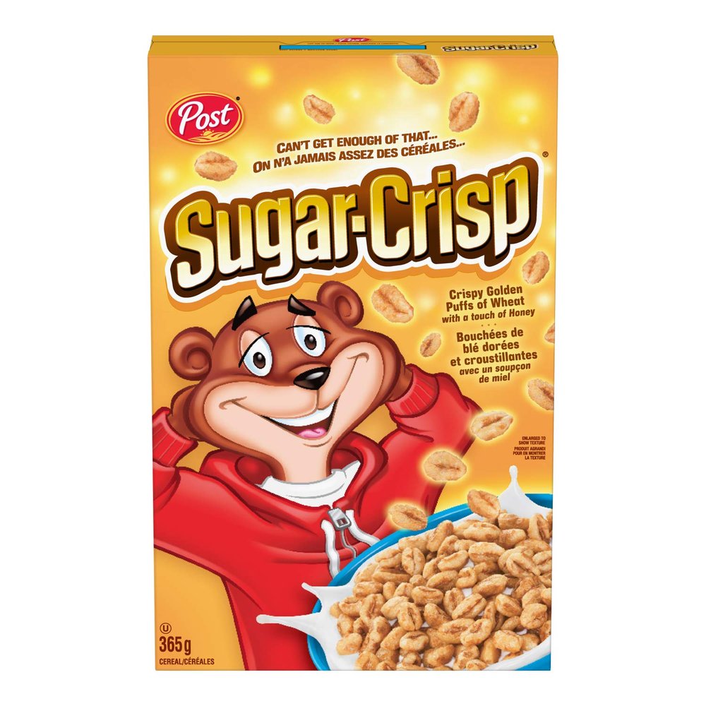Post Sugar Crisp Cereal, 365g/12.9oz, (Imported from Canada)