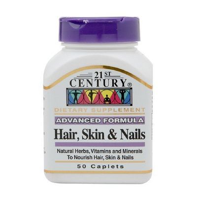 21St Century Vitamins Hair, Skin and Nails Formula Capsules - 50 Ea (Pack of 6)
