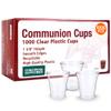 Concordia Supply Communion Cups - 1-3/8" Recyclable Hard Plastic Cups w/Smooth Edges & Fits Standard Holy Communion Trays for Church Services, Fellowship & Santa Cena, (1000 Count) view 1