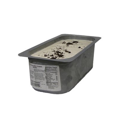 G.S. Italian Cookies and Cream Gelato Frozen - 146 oz (Pack of 2) | Authentic Artisan Dessert