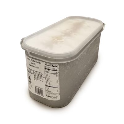 G.S. Italian Panna Cotta (Italian Butter Pecan) Gelato Frozen - 146 oz (Pack of 2) | Authentic Artisan Dessert