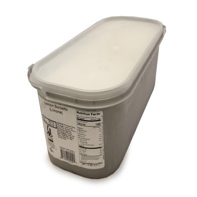 G.S. Italian Lemon Sorbet Frozen - 143 oz (Pack of 2) | Authentic Artisan Dessert