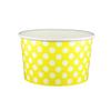 20 oz Yogurt Paper Cups- 600 Count (Polka Dot Yellow) view 1