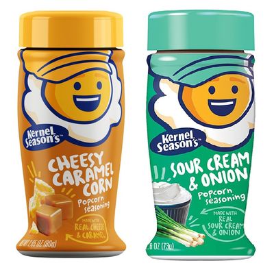 Kernel Season's Popcorn Seasoning 2 pack (Sour Cream & Onion and Cheesy Caramel Corn, 2.4oz)