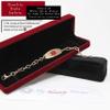 My Identity Doctor Medical Alert Bracelet for Women, Custom Engraved Medic ID, Rose Gold Tone Steel 6mm O-Link Chain, Red, Free ID Card - Made in USA - WRIST SIZE 7.5 inch view 3