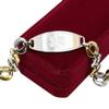 My Identity Doctor Medical Bracelet For Women With Free Engraving, Stainless Steel Personalized Medic ID Custom Sized, 1.5cm Gold Tone Chain White Alert - Made in USA - WRIST SIZE 5.5 inch view 1