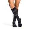 Midtown Microfiber 821CLLM13 Mens 15-20 mmHg Closed Toe Knee High44; Dark Navy Stripe44; Large And Long view 1