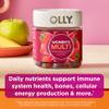 OLLY Women's Multivitamin Gummy, Vitamins A, D, C, E, Biotin, Folic Acid, Adult Chewable Vitamin, Berry Flavor, 45 Day Supply - 90 Count view 3