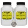 Ascorbic Acid [C6H8O6] 99.9% ACS Grade Powder 1 Lb in Two Space-Saver Bottles