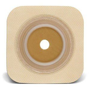 Sur-fit Natura Stomahesive Cut-to-fit Flexible Wafer 4" x 4" Flange 1-3/4" Tan - 10 Each / Box