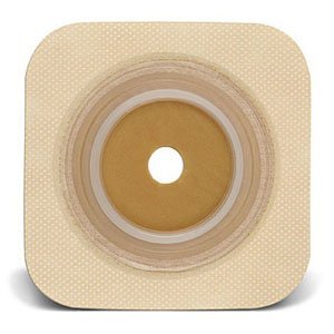 Sur-fit Natura Stomahesive Cut-to-fit Flexible Wafer 4" x 4" Flange 1-3/4" Tan - 10 Each / Box