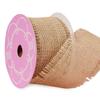 2 1/2" X 10 Yards Natural Fine Burlap Ribbon view 1
