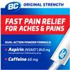BC Powder Original Strength Pain Reliever, 50 Powder Sticks, 50 Count(Pack of 6) view 2