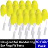 3M Ear Plugs, 10 Pair/Pack, E-A-Rsoft Grippers 393-2021-50, Disposable, Foam, NRR 31, Designed for Conducting Ear Plug Fit Tests, For Larger Ear Canals view 2
