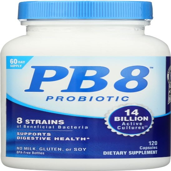 PB8 Acidophilus Probiotic 120 Count, -(Value Pack of 4)