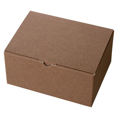 Heads MBR-GB3 Plain Gift Box, Made in Japan, M, W 8.8 x H 4.3 x D 6.7 inches (223 x 110 x 170 mm), Brown, Box of 10