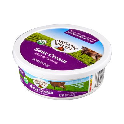 Organic Valley, Sour Cream Organic, 8 Ounce