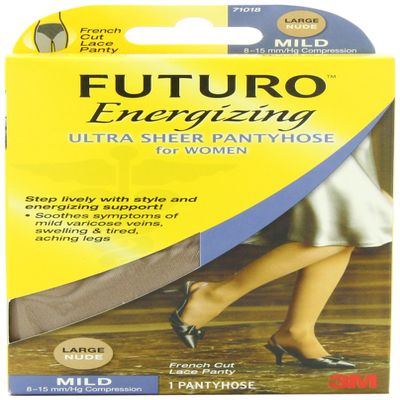 Futuro Ultra Sheer Pantyhose for Women, French Cut, Mild (8-15mm/hg)