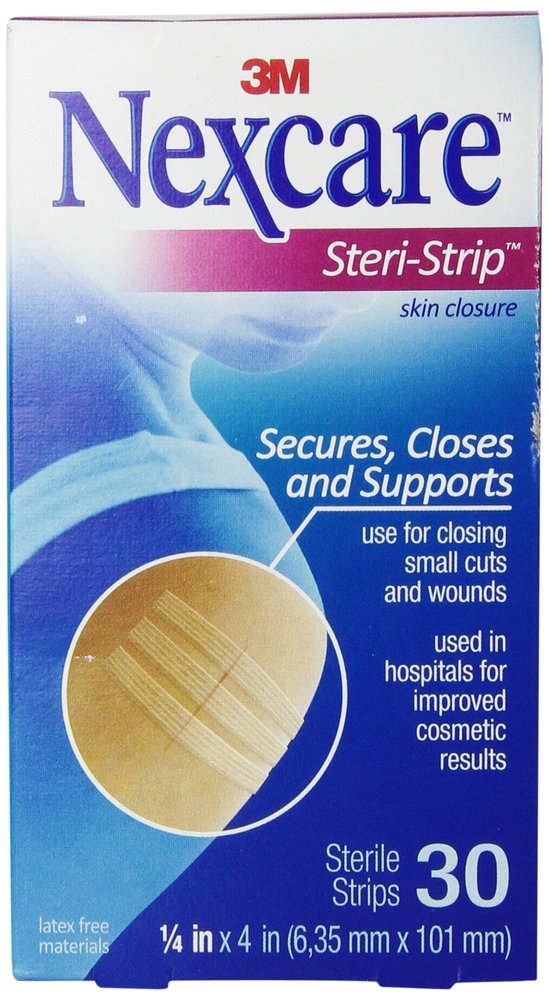 Nexcare Steri-Strip Skin Closure, 1/4 Inch x 4 Inch, 30 Count