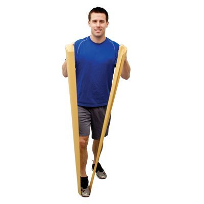 CanDo Val-u-Band Twin-Pak Low Powder Exercise Band- 100 Yard (2-50 Yard Boxes) - Pineapple (Level 7/7)