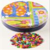 Scott's Cakes Rainbow Mix Chocolate Covered Sunflower Seeds in a Mini Flip Flops Tin view 1