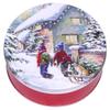 Scott's Cakes Rainbow Mix Chocolate Covered Sunflower Seeds in a Mini Snowday Tin view 3