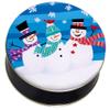 Scott's Cakes Rainbow Mix Chocolate Covered Sunflower Seeds in a Mini Whimsical Snowman Tin view 3