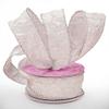 2 1/2" X 10 Yards White Crushed Satin Ribbon Christmas view 1