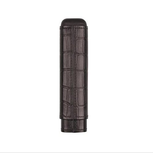Cigars Slide Case Black Leather Croc embossing Zedernholzeinlage-Robusto 2