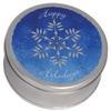 Scott's Cakes Patriotic Mix Chocolate Covered Sunflower Seeds in a Mini Snowflake Tin view 3