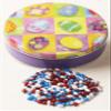 Scott's Cakes Patriotic Mix Chocolate Covered Sunflower Seeds in a Mini Bright Eggs Tin view 1