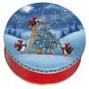 Scott's Cakes Holiday Mix Gourmet Chocolate Malt Balls in a Mini Penguin Tree Trimming Tin view 3