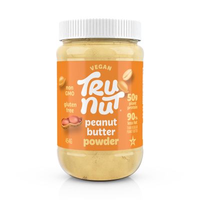 Tru-Nut Peanut Butter Powder - Made with Natural Ingredients - Vegan, Low Carb, Gluten Free, Non GMO - Low Calorie Peanut Butter Protein Powder - Peanut Butter Flavor, 16oz