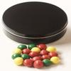 Scott's Cakes Holiday Mix Gourmet Chocolate Malt Balls in a Medium Solid Black Tin view 1