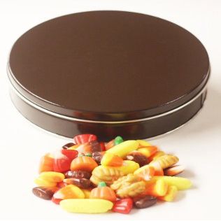 Scott's Cakes Fall Festival Mix in a Small Solid Brown Tin