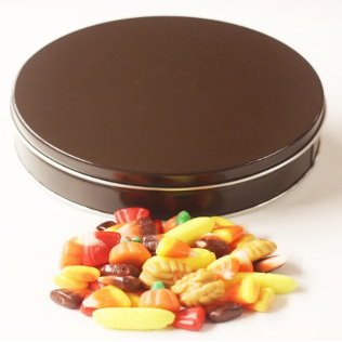 Scott's Cakes Fall Festival Mix in a Small Solid Brown Tin