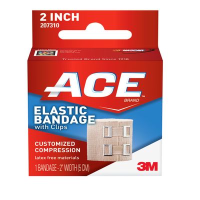 ACE Elastic Bandage with Clips, 2 Inch