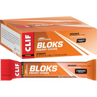 CLIF Bar, Shot Bloks Orange, 2.12 Oz (Pack of 18)