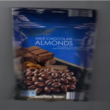 Choceur Milk Chocolate covered Almonds (1 x 12 oz Pack)