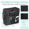 Vive Wheelchair Bag - Machine Washable, Double-Stitched, Water-Resistant Accessory Backpack for Rollators, Wheel Chairs, Walkers - Pouch with XL Pockets & Straps for Quick Installation view 2