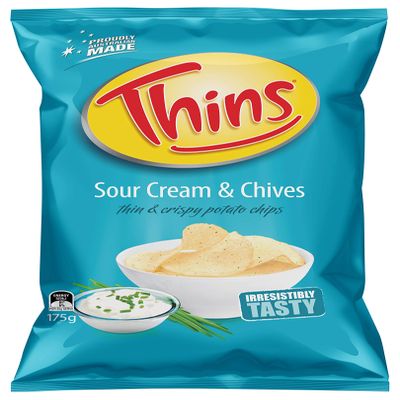 Thins Sour Cream and Chives 175g