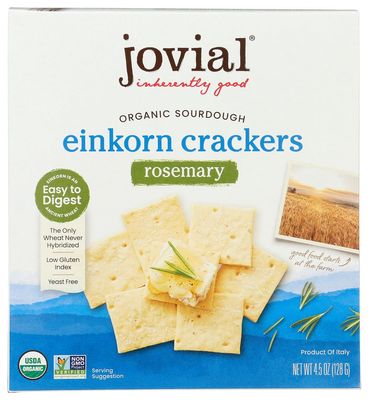 Organic Cracker; Sourdough Einkorn with Rosemary