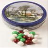 Scott's Cakes Christmas Chocolate Malt Balls in a Medium Homestead Tin view 1